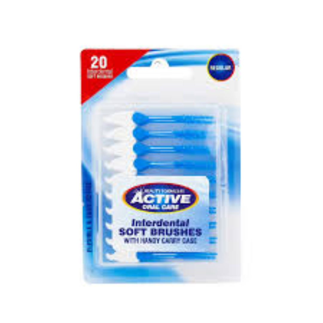 ACTIVE INTERDENTAL SOFT BRUSHES 20'S